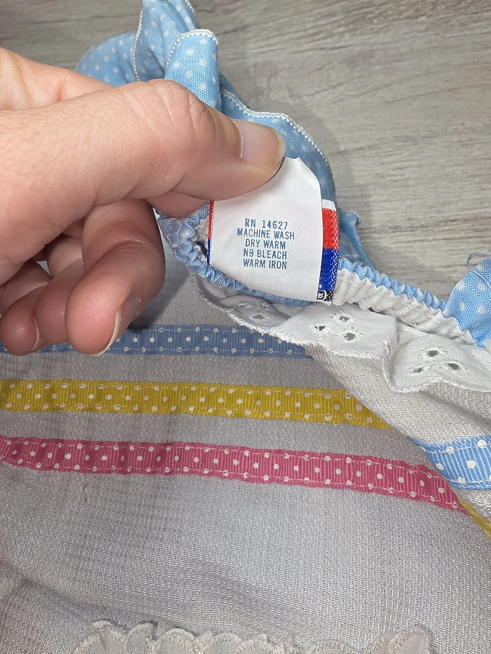 Vintage Stone Apparel Summer Romper Ruffle Butt Baby Girls Size 18 Months